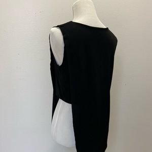 Black asymmetrical shirt